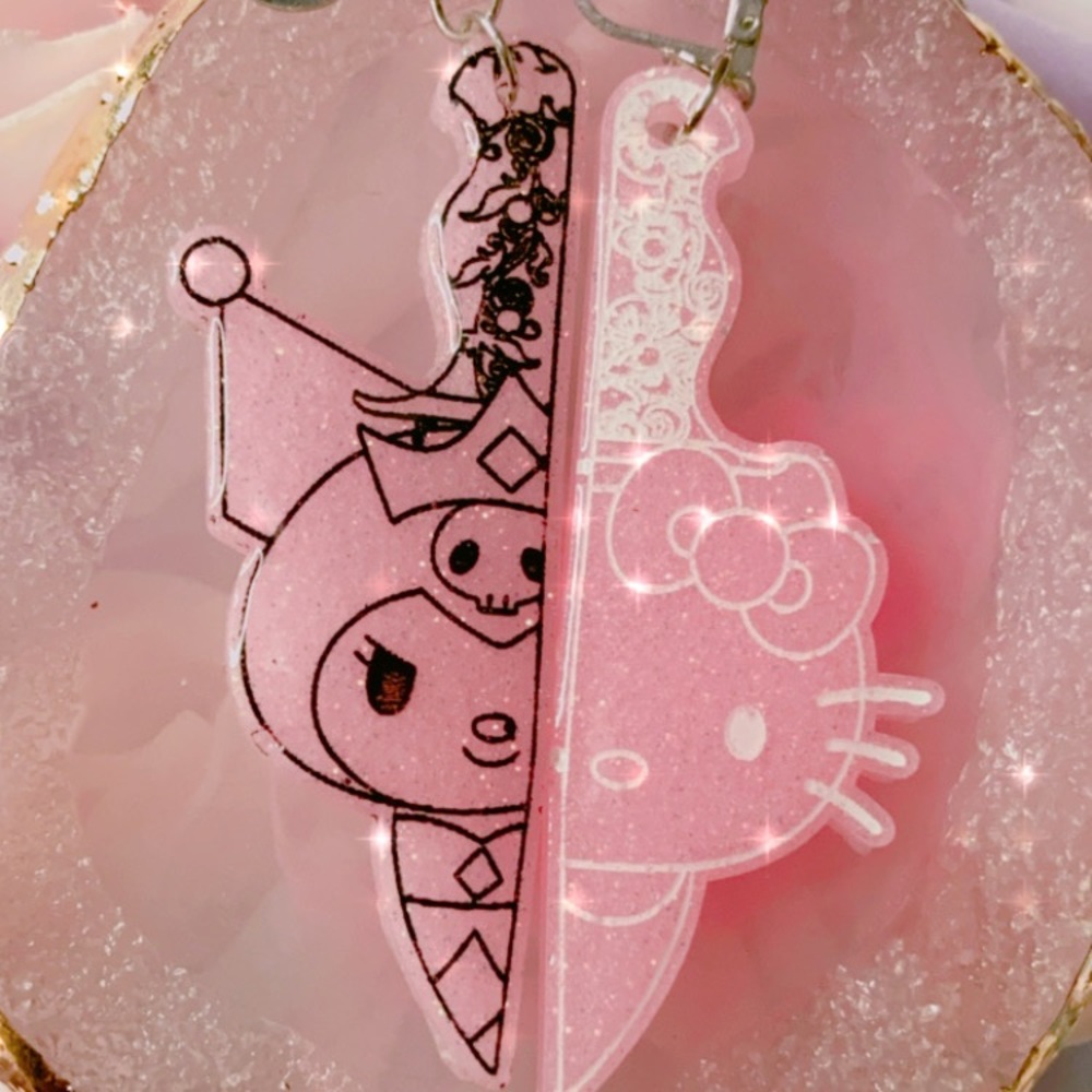 Kuromi&HelloKitty Earrings